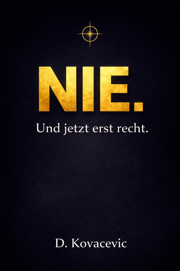 Buchcover: NIE. Und jetzt erst recht.